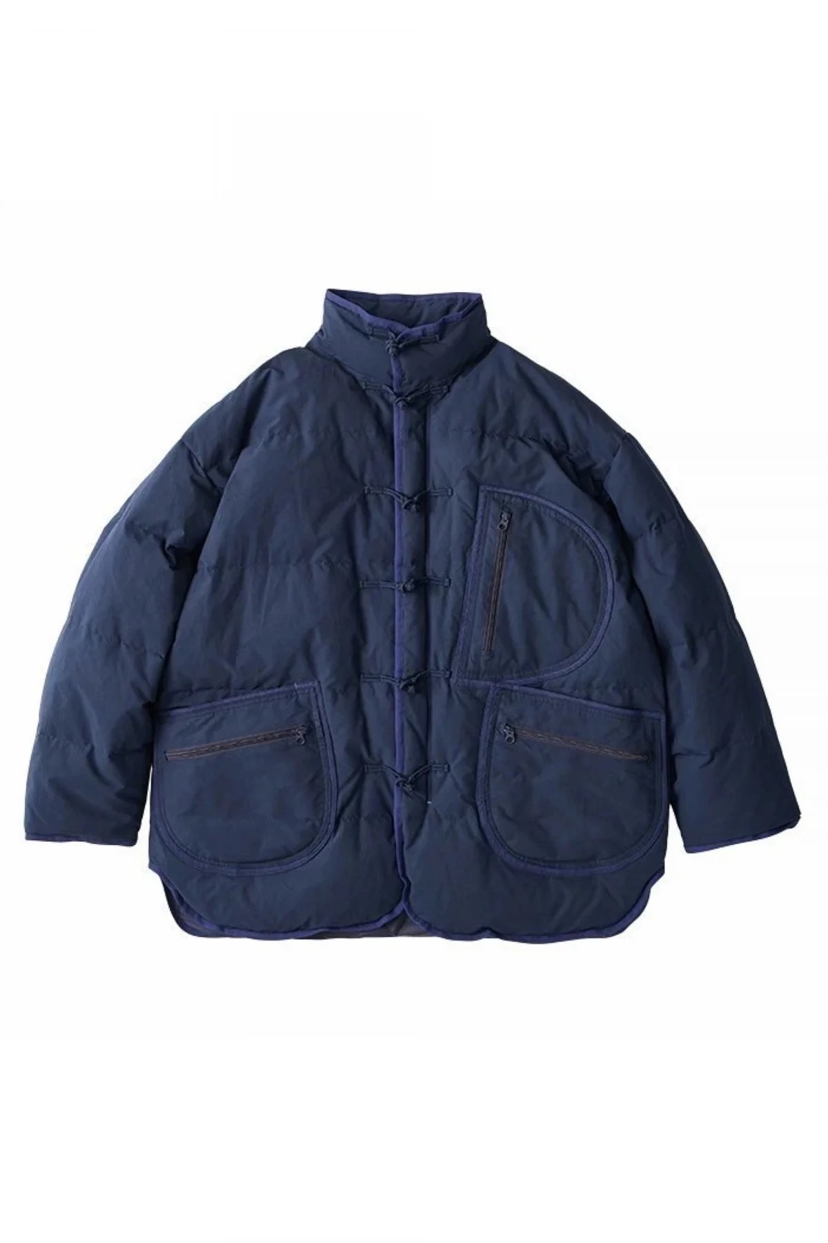 PORTER CLASSIC - WEATHER CHINESE DOWN JACKET - NAVY