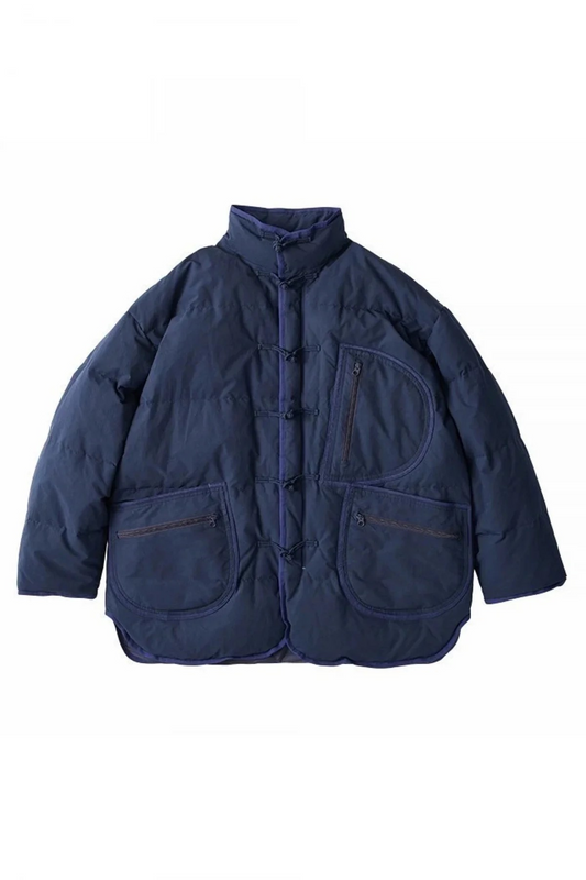 PORTER CLASSIC - WEATHER CHINESE DOWN JACKET - NAVY