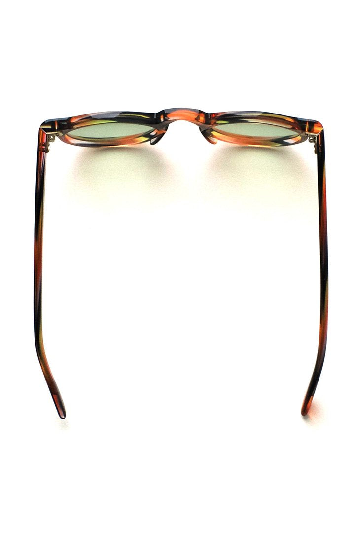 1950s FRANCE VINTAGE EYEGLASS PANTO CAMO AMBER - OPT-120