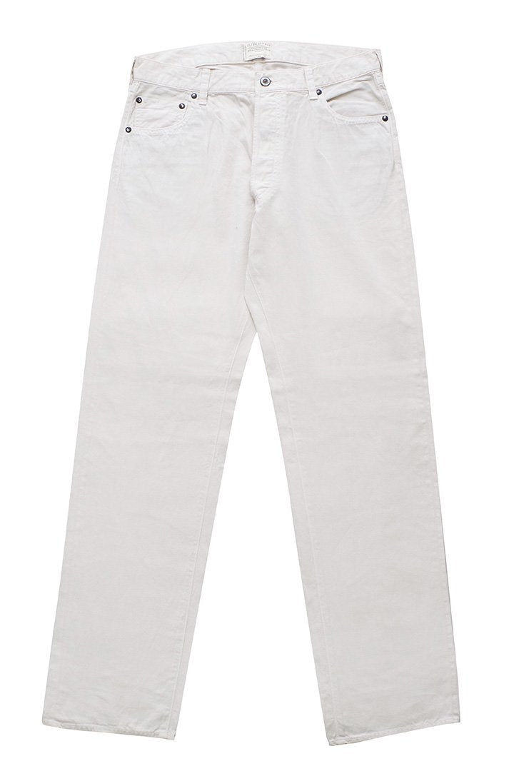 OLD JOE - SUMMER FIVE POCKET TAPERED JEANS "980" - ECRU