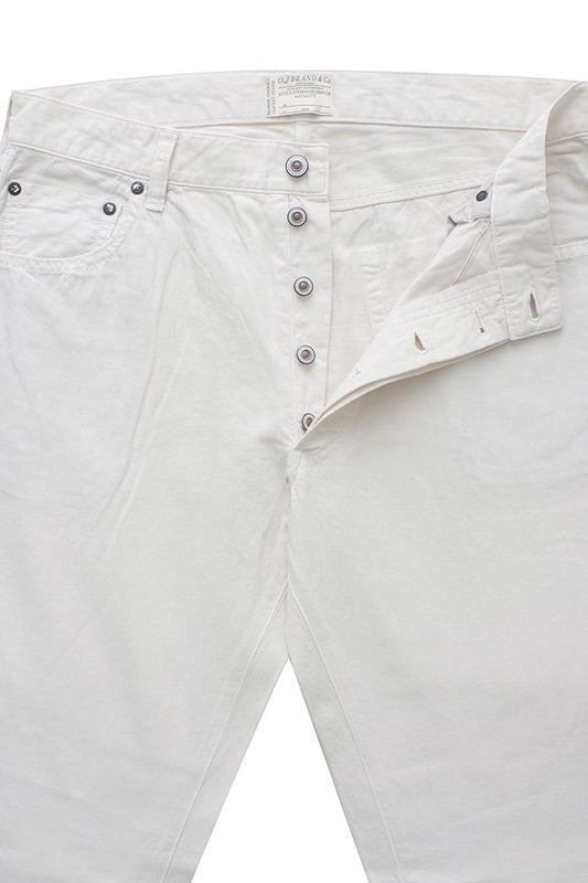 OLD JOE - SUMMER FIVE POCKET TAPERED JEANS "980" - ECRU