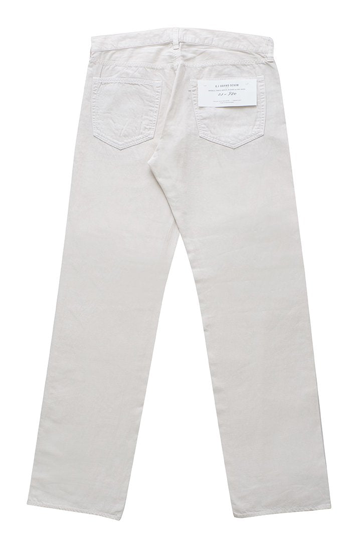 OLD JOE - SUMMER FIVE POCKET TAPERED JEANS "980" - ECRU