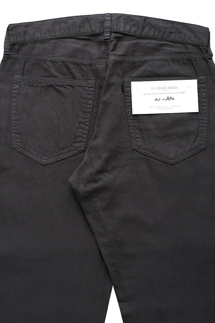 OLD JOE - SUMMER FIVE POCKET TAPERED JEANS "980" - INK BLACK