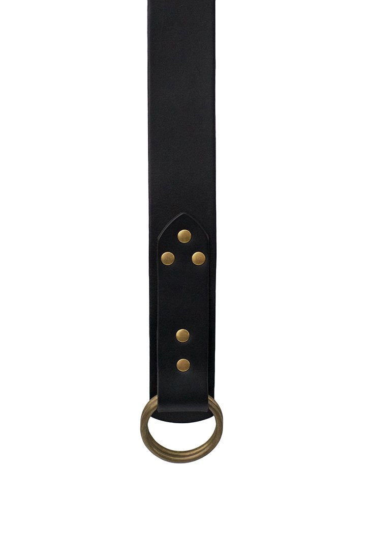 Dapper's - DOUBLE RING BELT LOT754 - BLACK