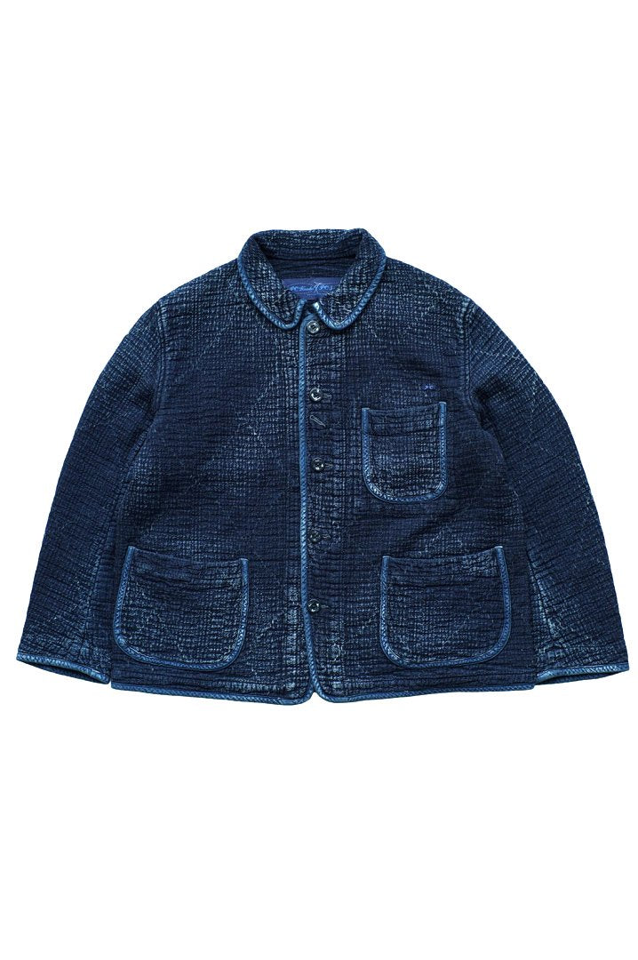 Porter Classic - SASHIKO FRENCH JACKET - BLUE