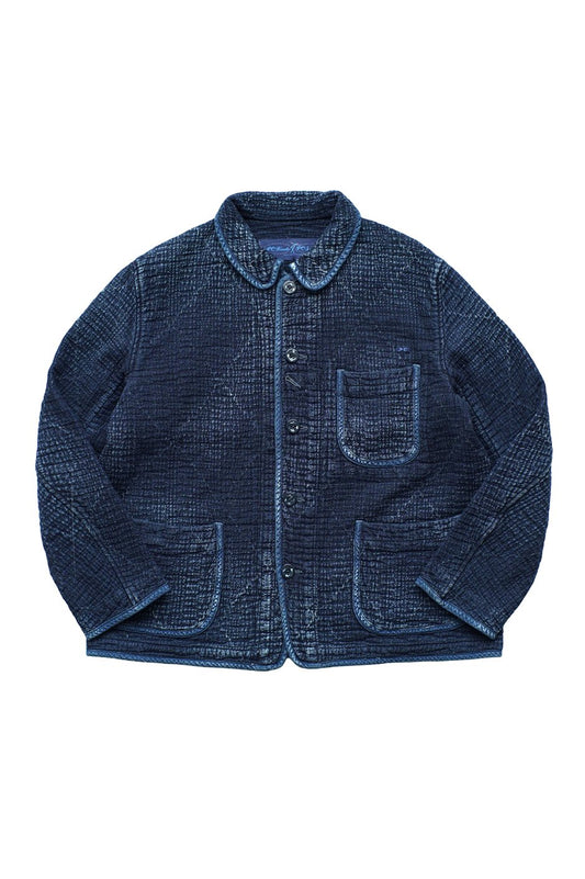 Porter Classic - SASHIKO FRENCH JACKET - BLUE