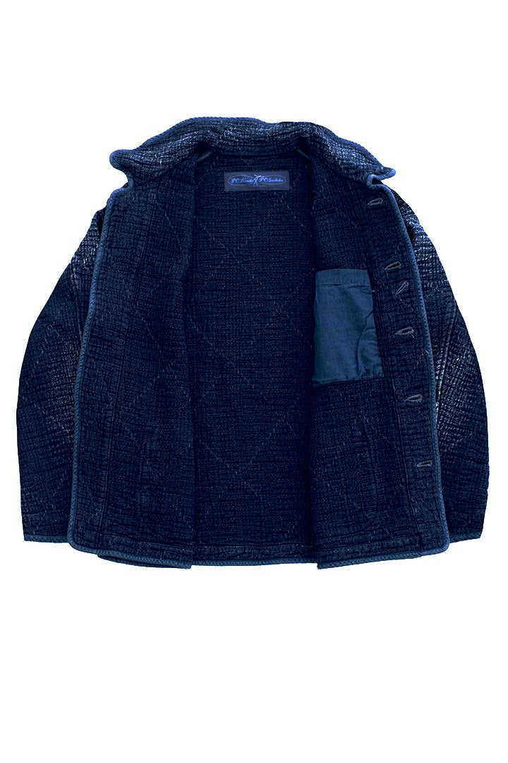 Porter Classic - SASHIKO FRENCH JACKET - BLUE