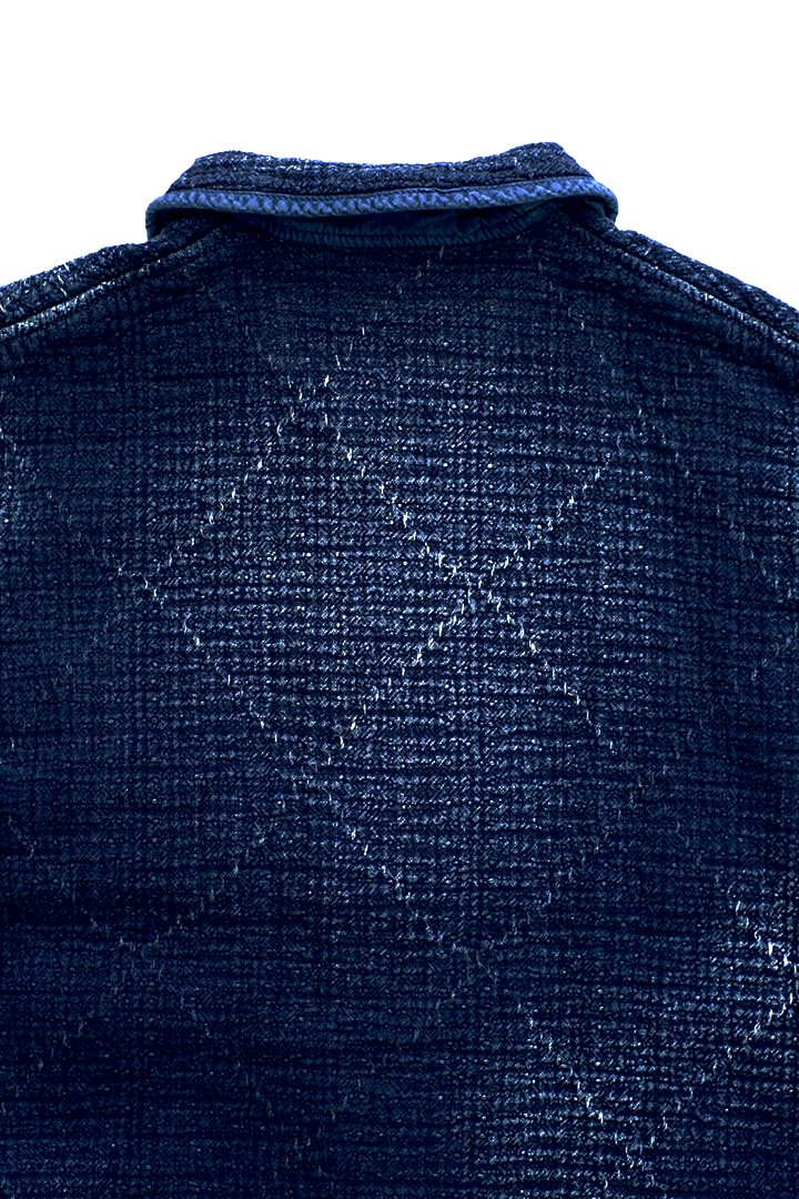 Porter Classic - SASHIKO FRENCH JACKET - BLUE