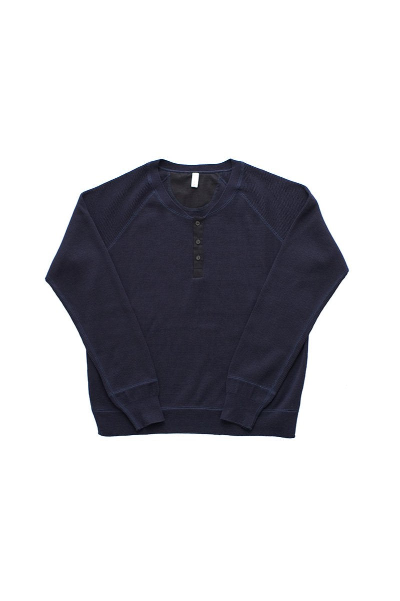 humoresque - WAFFLE SWEAT - NAVY - MENS