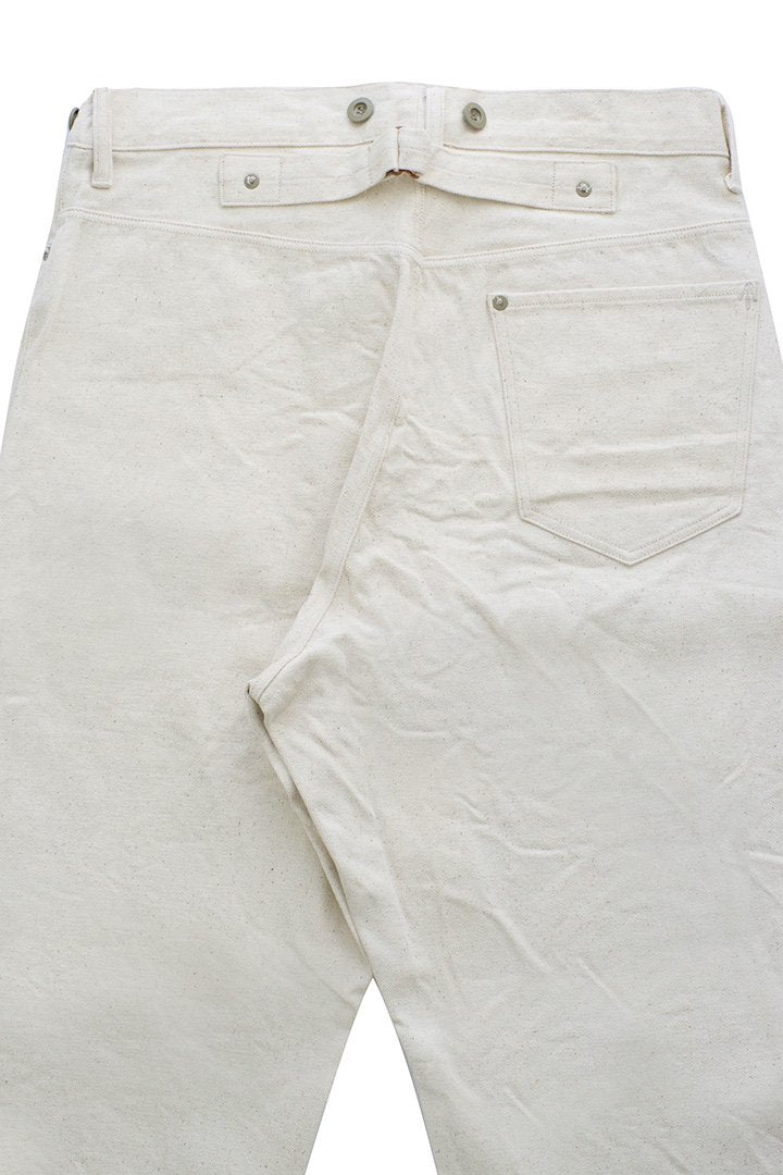 Nigel Cabourn - 4 POCKET JEANS (12oz) - ECRU