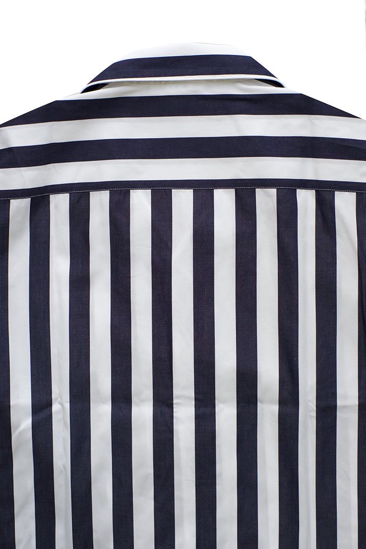 SLEEPY JONES - HENRY PAJAMA SHIRT -TENT STRIPE NAVY