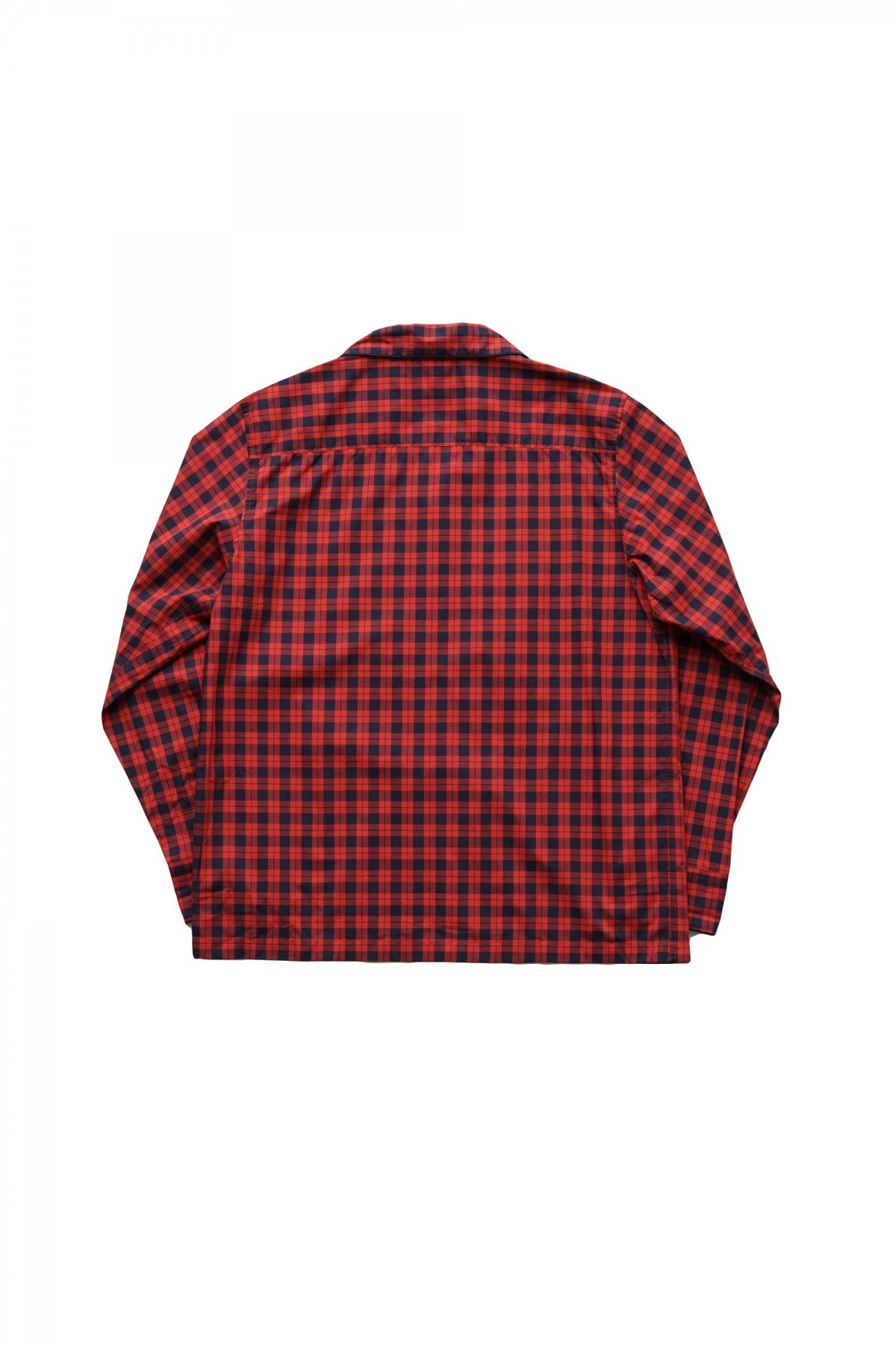 SLEEPY JONES - HENRY PAJAMA SHIRT -WASHED PLAID RED GINGHAM