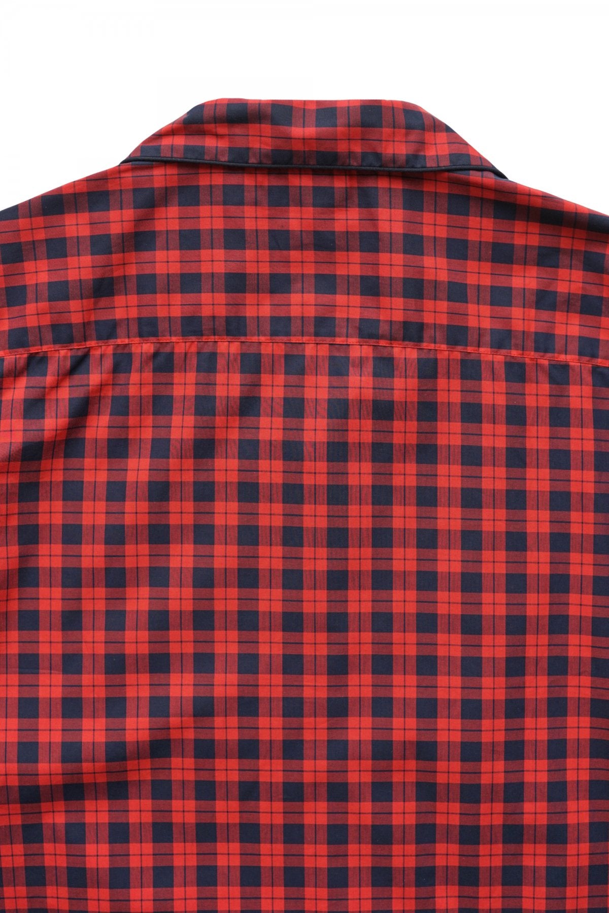 SLEEPY JONES - HENRY PAJAMA SHIRT -WASHED PLAID RED GINGHAM