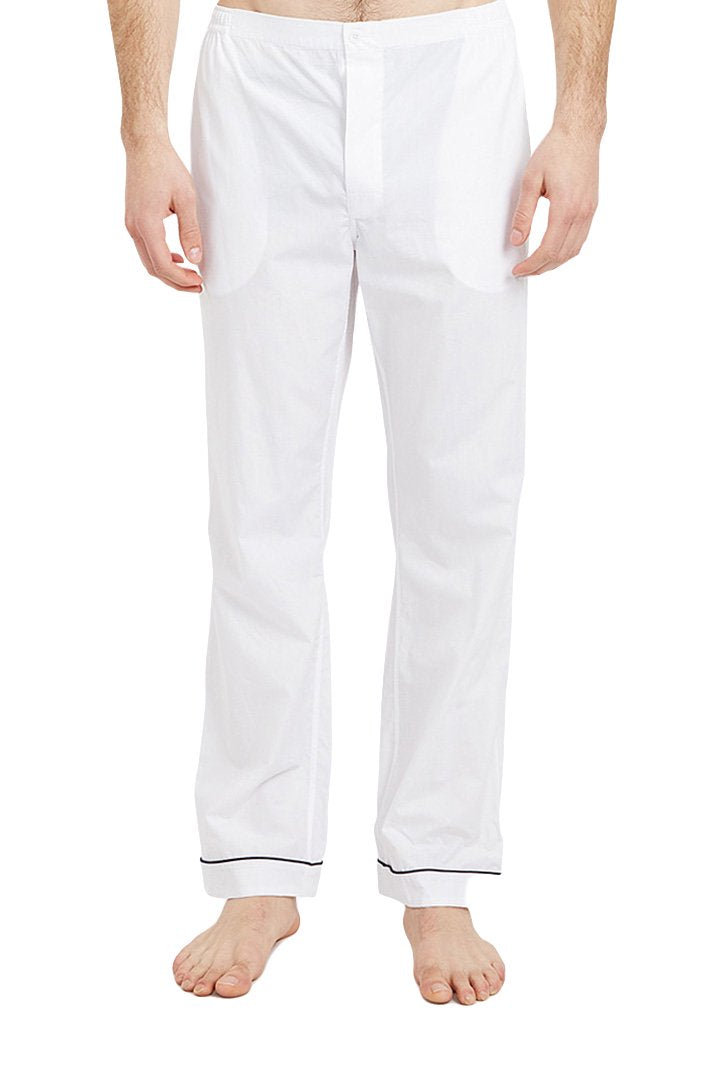 SLEEPY JONES - MARCEL PAJAMA PANT -END ON END WHITE