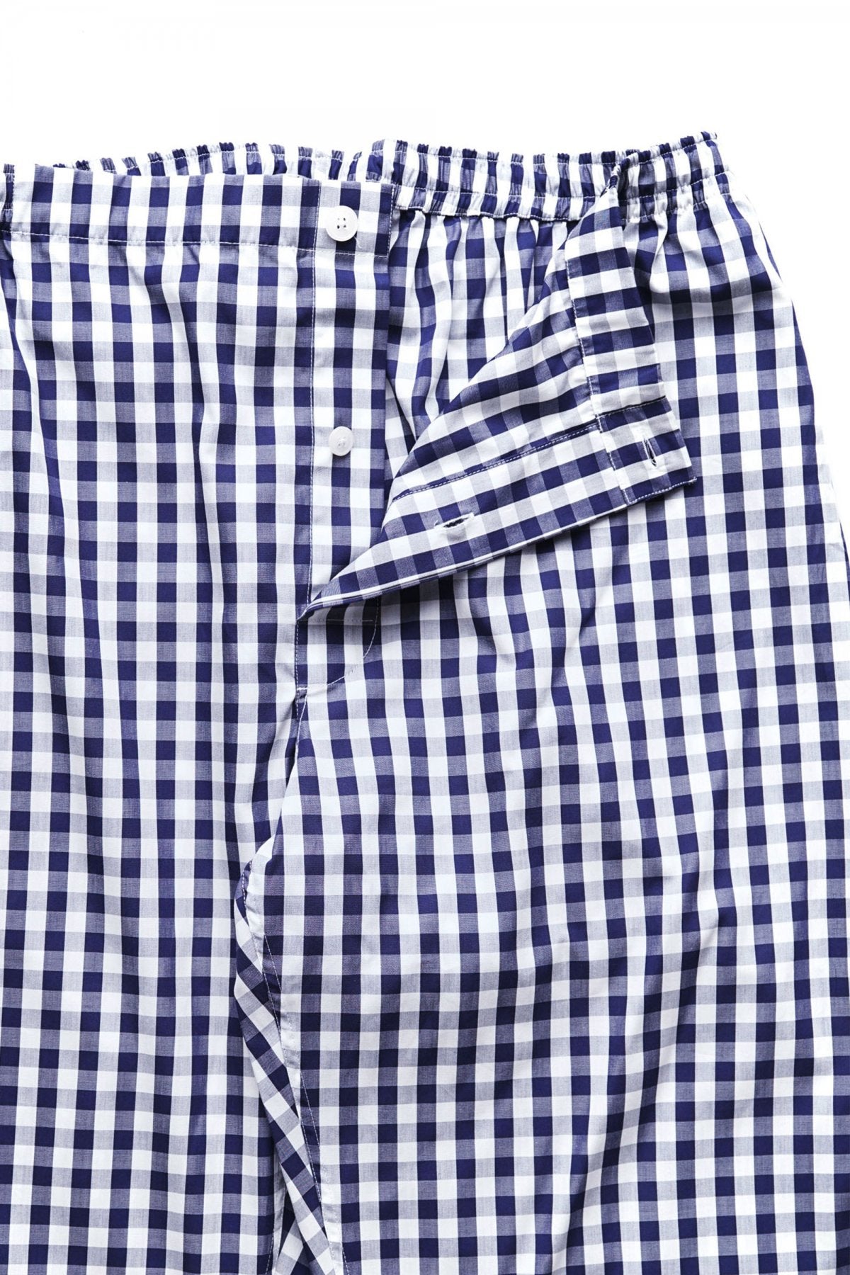 SLEEPY JONES - MARCEL PAJAMA PANT - LARGE GINGHAM NAVY