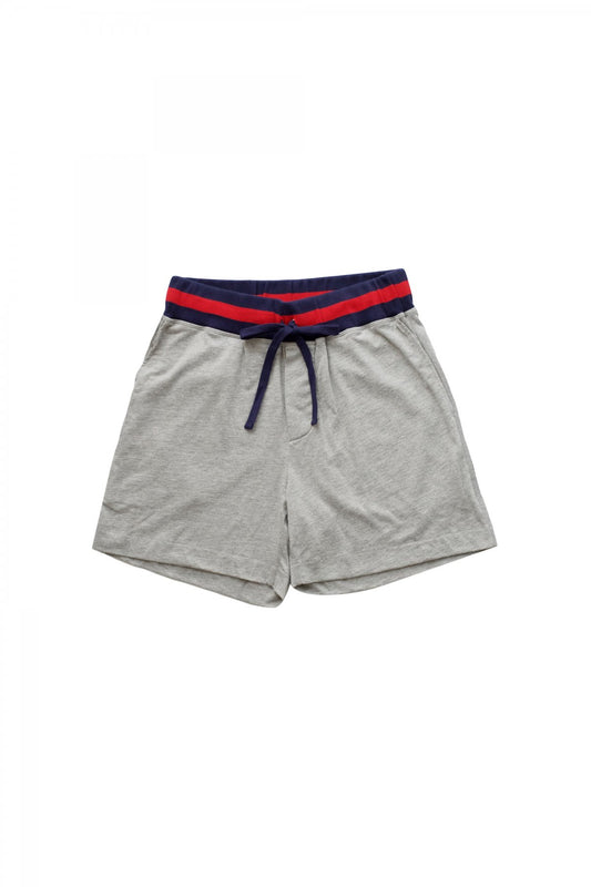 SLEEPY JONES - SPIKE LOUNGE SHORT - HEATHER FLEECE GREY