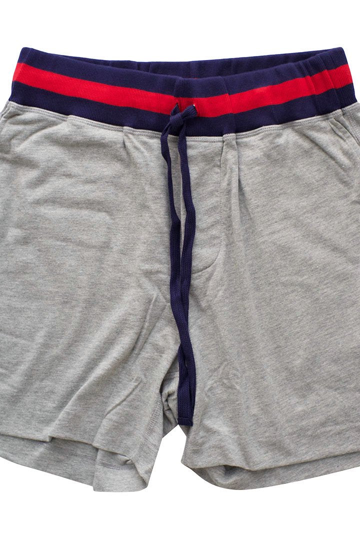 SLEEPY JONES - SPIKE LOUNGE SHORT - HEATHER FLEECE GREY