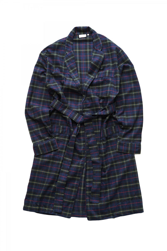 SLEEPY JONES - ADAMS ROBE - FLANNEL PLAID NAVY