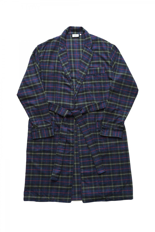 SLEEPY JONES - ADAMS ROBE - FLANNEL PLAID NAVY