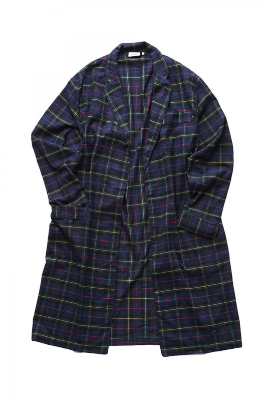 SLEEPY JONES - ADAMS ROBE - FLANNEL PLAID NAVY