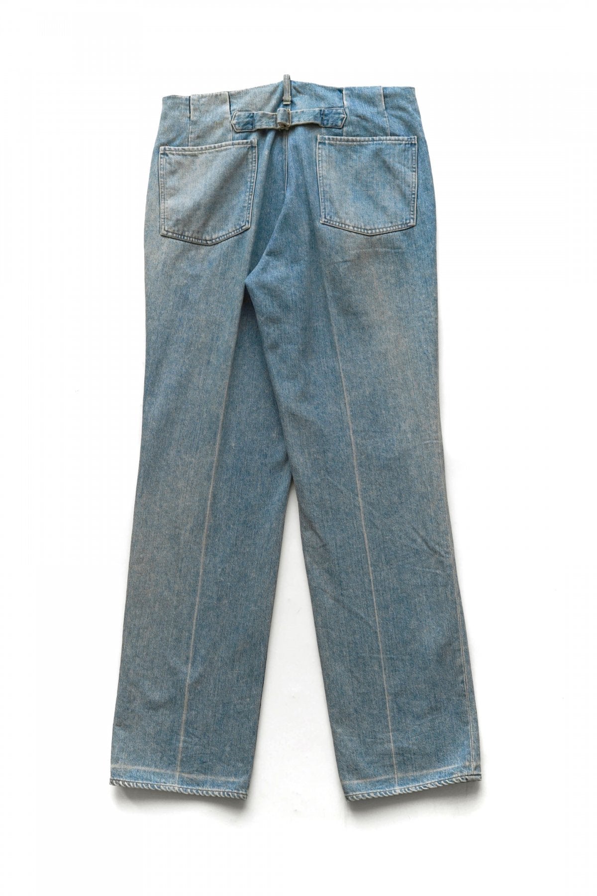 OLD JOE - HIDDEN BELT LOOP WAIST OVERALLS - FADE INDIGO