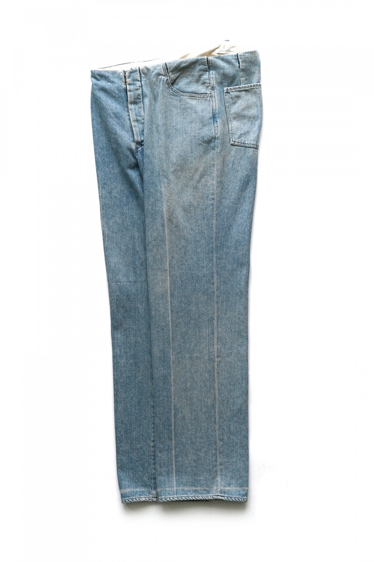 OLD JOE - HIDDEN BELT LOOP WAIST OVERALLS - FADE INDIGO