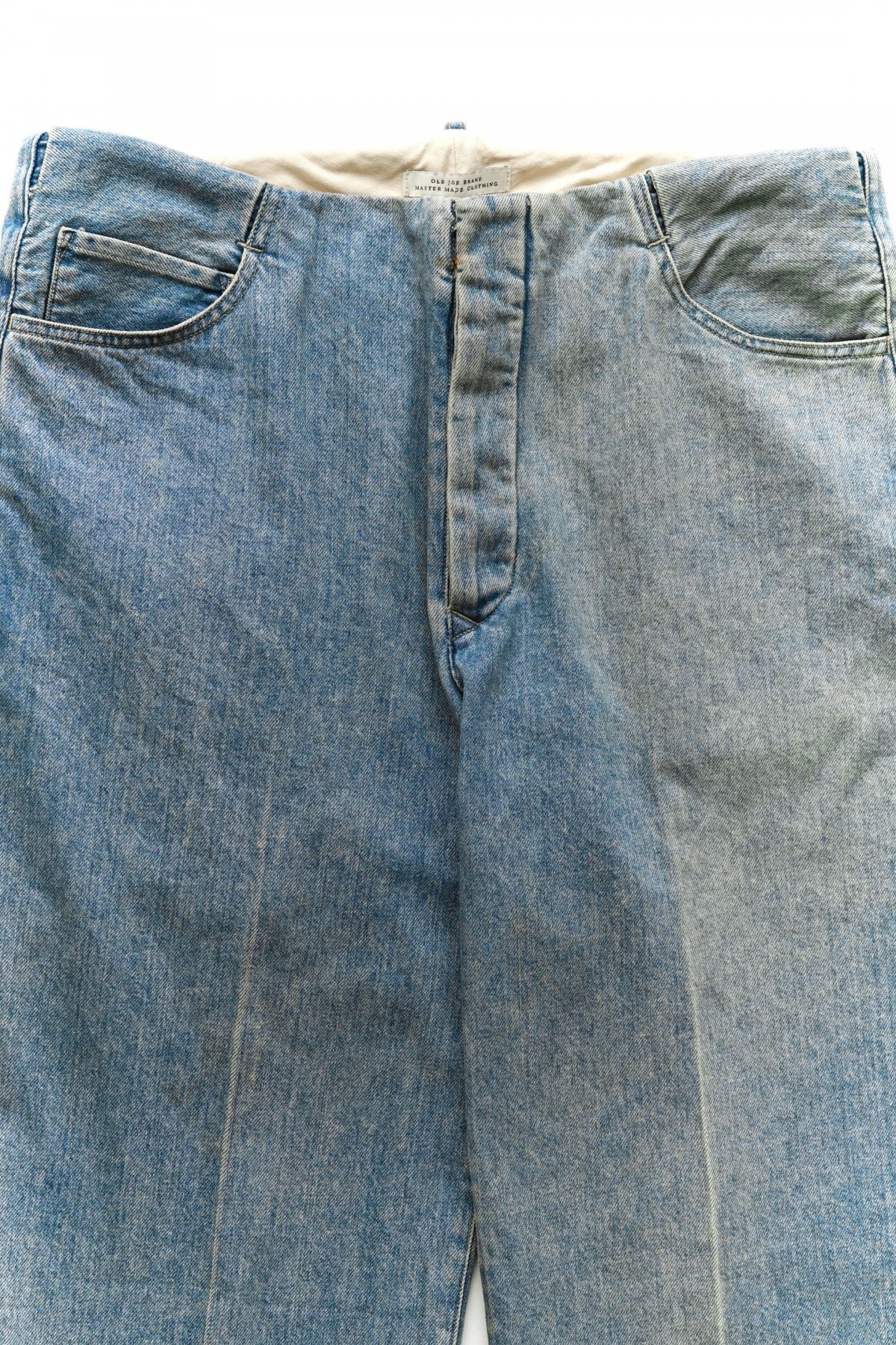 OLD JOE - HIDDEN BELT LOOP WAIST OVERALLS - FADE INDIGO