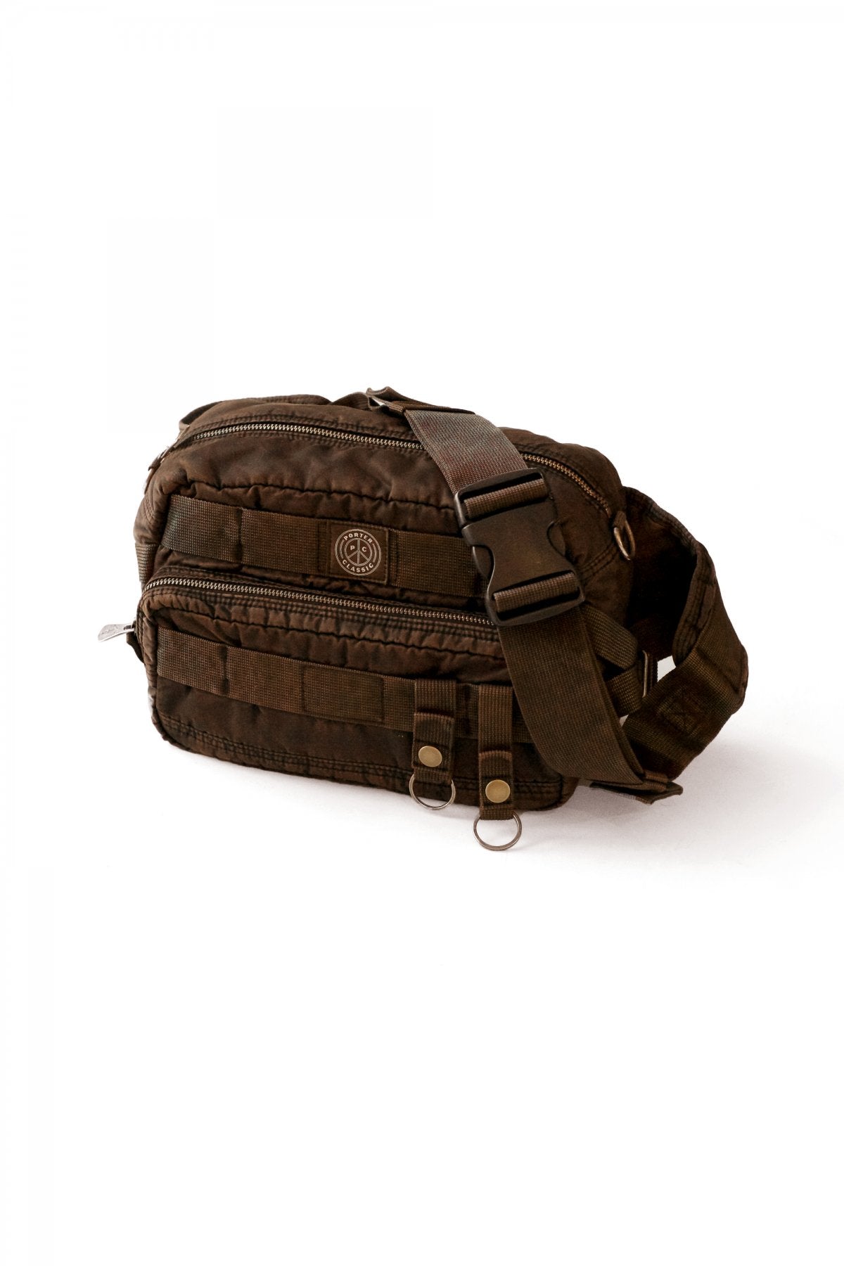 Porter Classic ★★★ - SUPER NYLON WAIST BAG - GOLDEN BROWN EXCLUSIVE