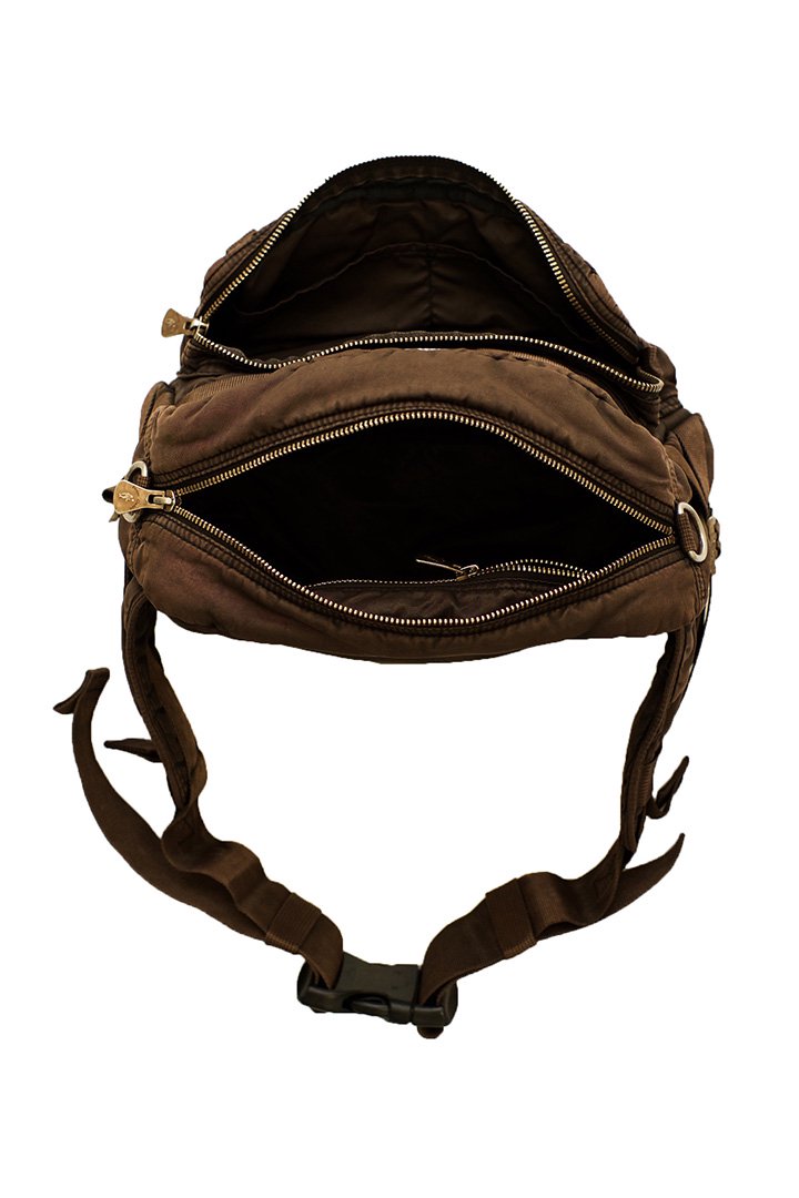 Porter Classic ★★★ - SUPER NYLON WAIST BAG - GOLDEN BROWN EXCLUSIVE