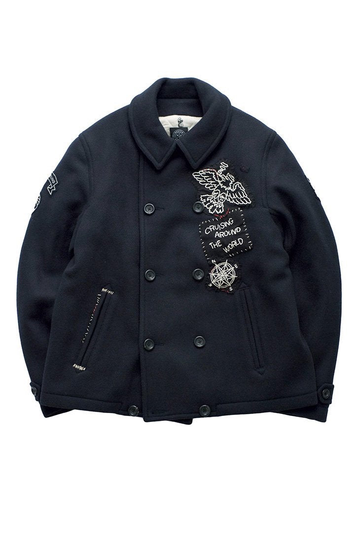 Porter Classic ★★★ - MELTON PEA COAT - NAVY HOBO CUSTOM EXCLUSIVE