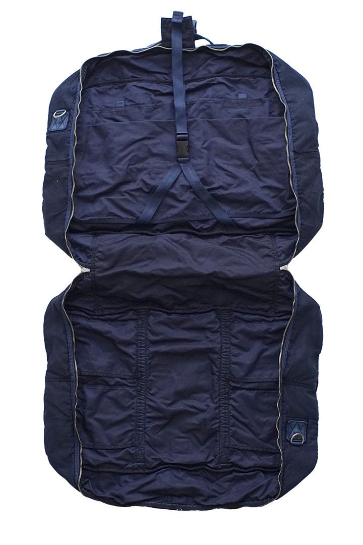 Porter Classic - SUPER NYLON TRAVEL BOSTON (L) - INDIGO BLUE