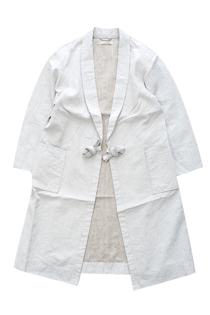 OLD JOE - SHAWL COLLAR WRAPPED CHORE COAT - WHITE CANVAS