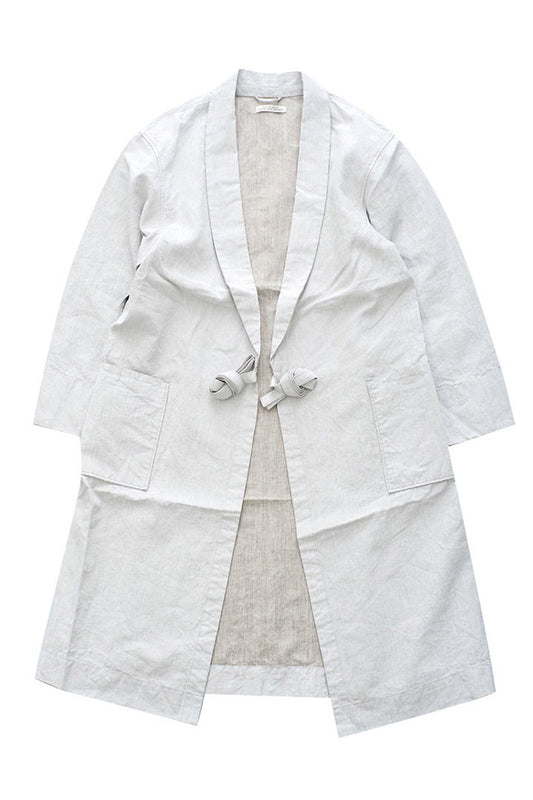 OLD JOE - SHAWL COLLAR WRAPPED CHORE COAT - WHITE CANVAS