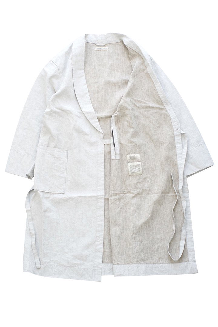 OLD JOE - SHAWL COLLAR WRAPPED CHORE COAT - WHITE CANVAS