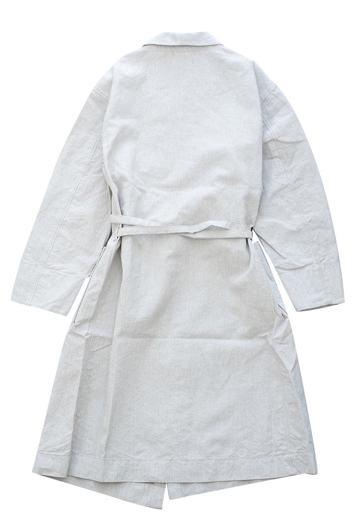 OLD JOE - SHAWL COLLAR WRAPPED CHORE COAT - WHITE CANVAS