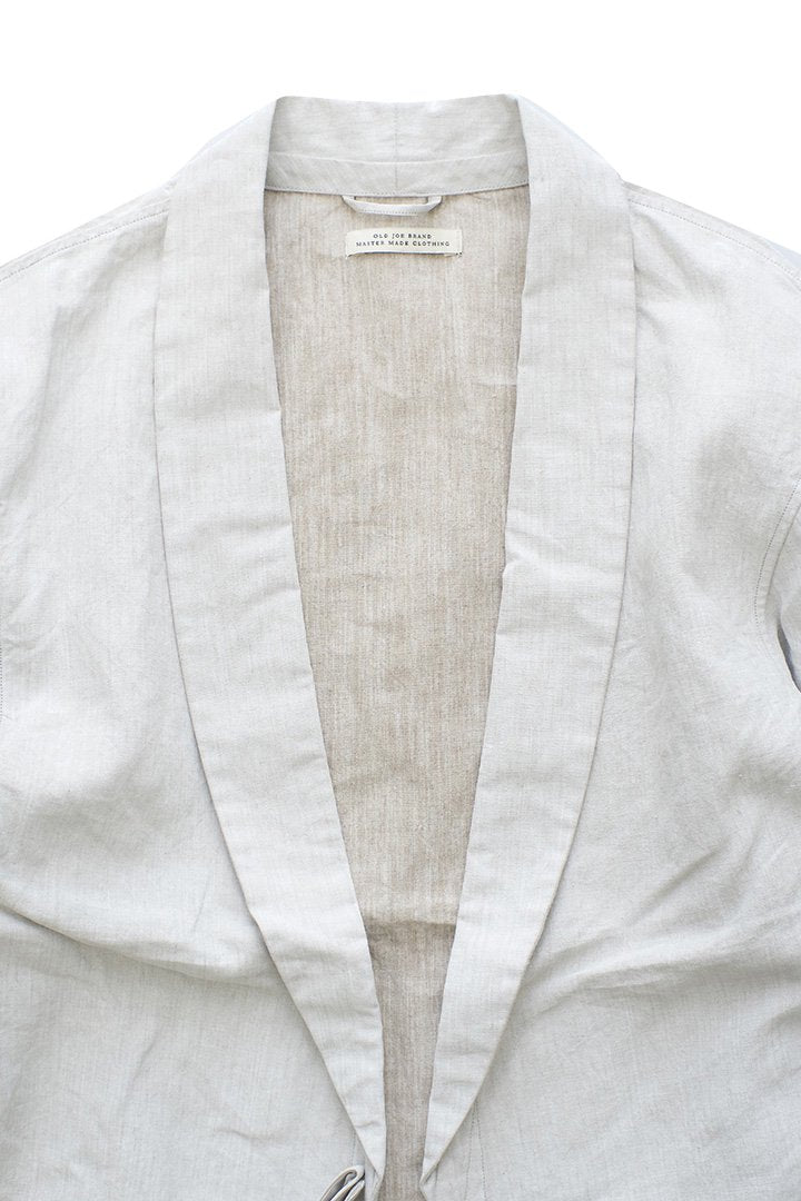 OLD JOE - SHAWL COLLAR WRAPPED CHORE COAT - WHITE CANVAS