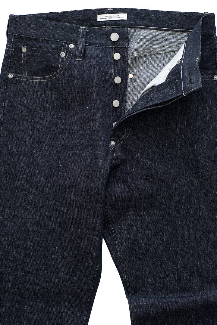 OLD JOE - FIVE POCKET TAPERED JEANS ” 980 ” - INDIGO RAW