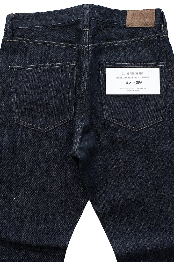 OLD JOE - FIVE POCKET TAPERED JEANS ” 980 ” - INDIGO RAW