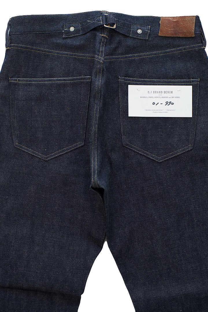 OLD JOE - BUCKLE BUCK STRAIGHT JEANS ”990” - INDIGO RAW