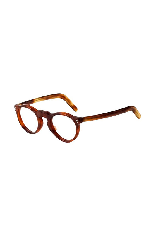 1950s FRANCE VINTAGE EYEGLASS PANTO HONEY AMBER  - OPT-123