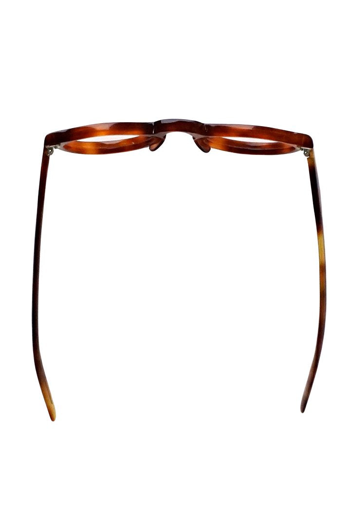 1950s FRANCE VINTAGE EYEGLASS PANTO HONEY AMBER  - OPT-123