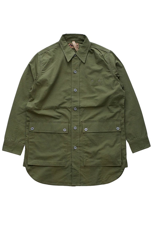 NIGEL CABOURN - LYBRO MOUNTAIN DIV BIG SHIRT-OLIVE