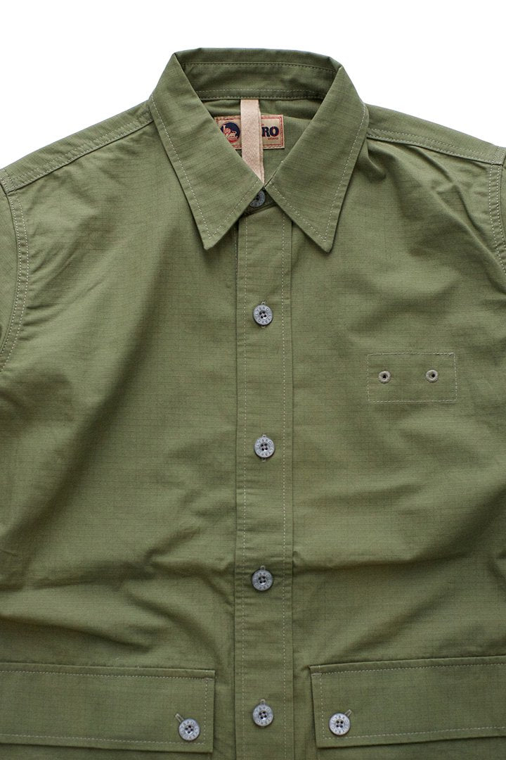 NIGEL CABOURN - LYBRO MOUNTAIN DIV BIG SHIRT-OLIVE