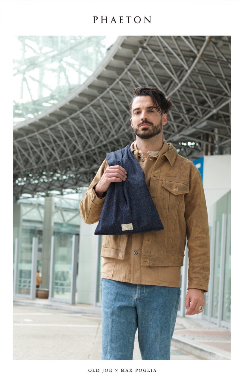 OLD JOE -GAUCHO BAG - BLACK CANVAS