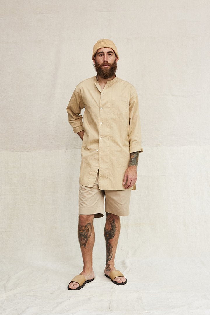 OLD JOE - LONG TAIL NIGHT SHIRTS - SAND BEIGE