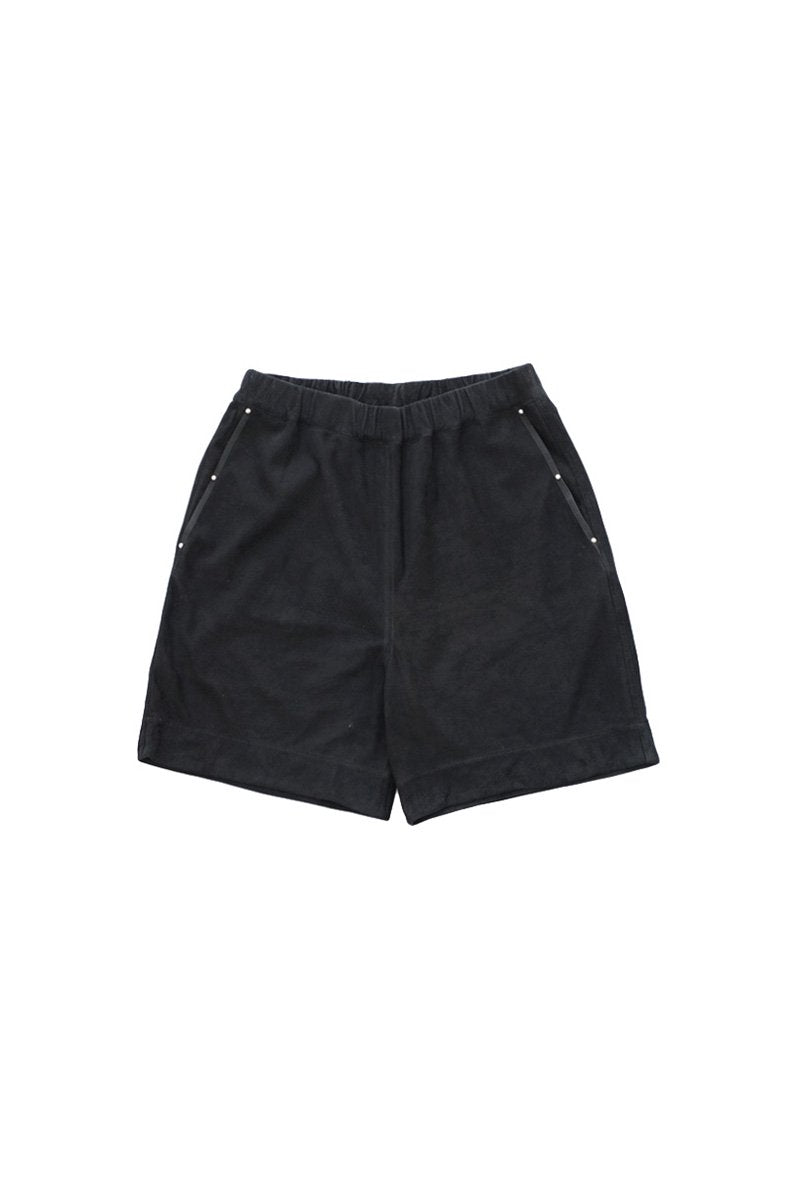 Porter Classic - GOAT SUEDE SHORTS - BLACK