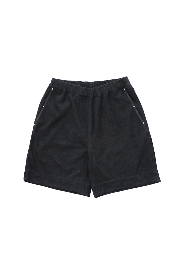 Porter Classic - GOAT SUEDE SHORTS - BLACK