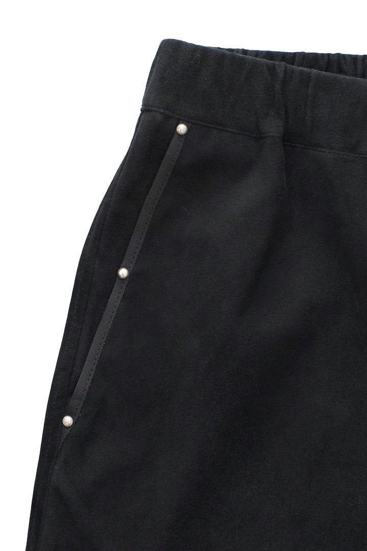 Porter Classic - GOAT SUEDE SHORTS - BLACK