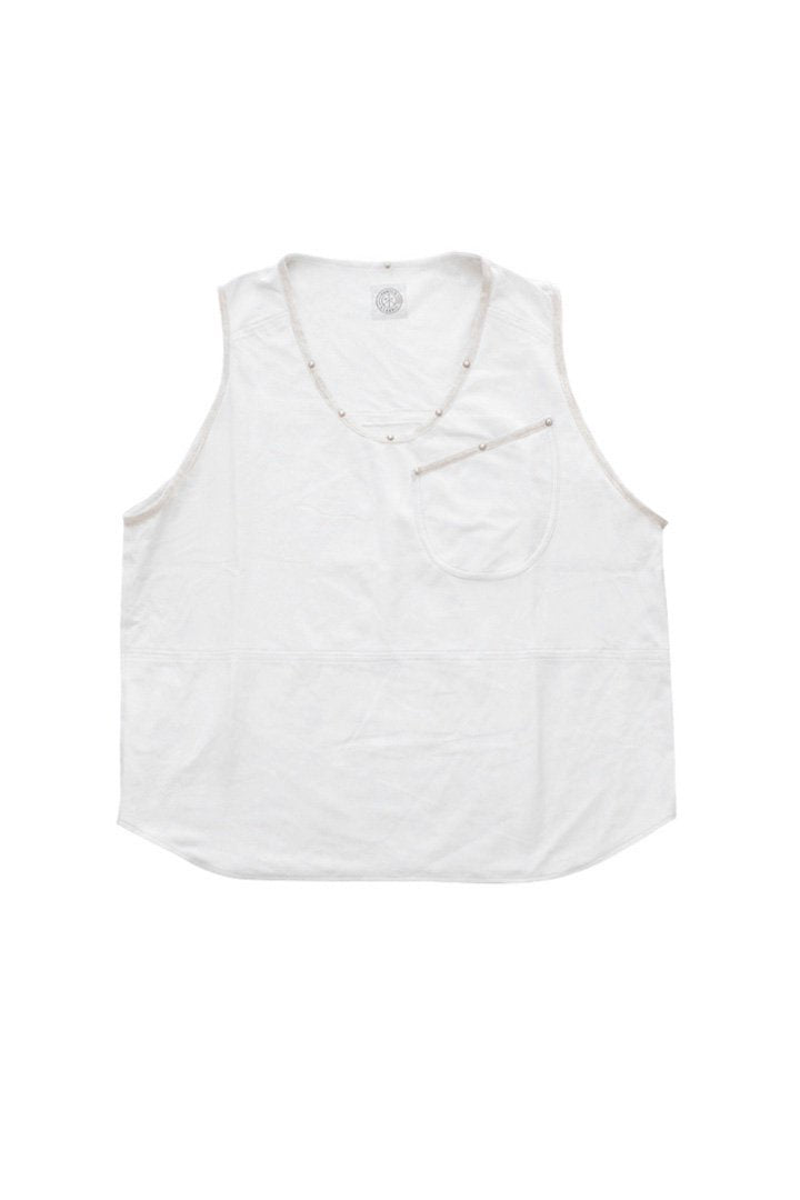 Porter Classic ★★★ - GOAT SUEDE VEST WHITE - KANAZAWA EXCLUSIVE