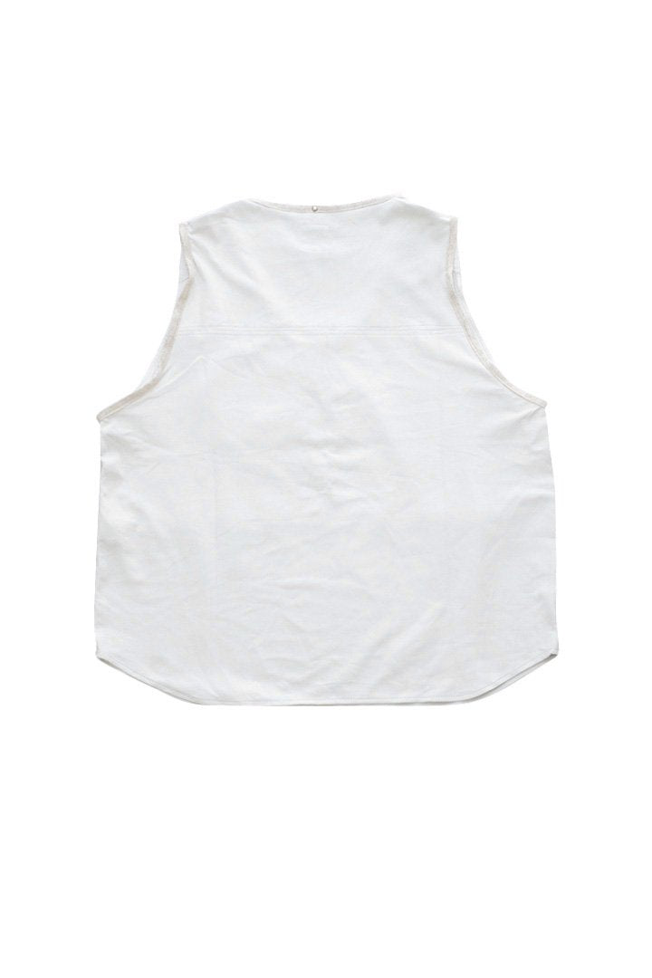 Porter Classic ★★★ - GOAT SUEDE VEST WHITE - KANAZAWA EXCLUSIVE